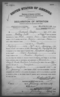 Thumbnail for Coupe, Richard > Declaration of Intention (1909)