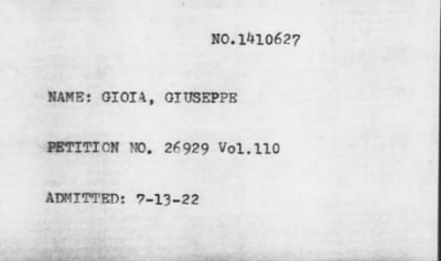 [Illegible] > GIOIA, GIUSEPPE