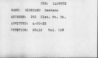 [Illegible] > GIORDANO Gaetano