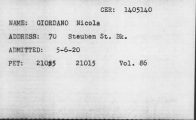 [Illegible] > GIODANO Nicola