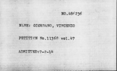 [Illegible] > GIORDANO, VINCENZO