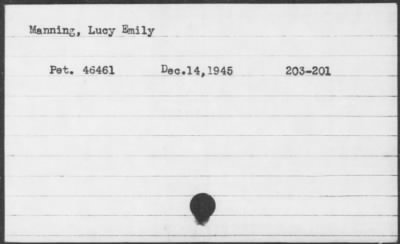 Thumbnail for 1945 > Manning, Lucy Emily