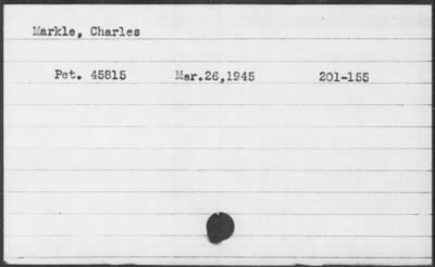 Thumbnail for 1945 > Markle, Charles