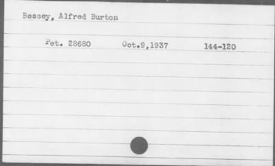 1937 > Bessey, Alfred Burton