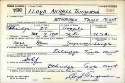 Thumbnail for Lloyed Ardell > Torgerson, Lloyed Ardell