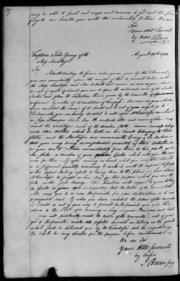 Thumbnail for An account of commisssions for private armed vessels received and forwarded to the several States, 1779-83.