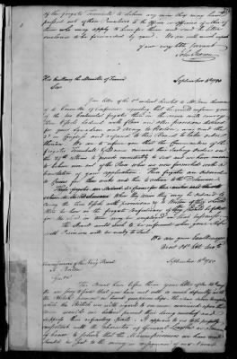 An account of commisssions for private armed vessels received and forwarded to the several States, 1779-83.