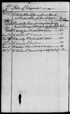 An account of commisssions for private armed vessels received and forwarded to the several States, 1779-83.