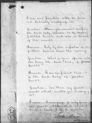 Thumbnail for Letters Received and Statements of Evidence Collected by the Military Commission, pages 1-53