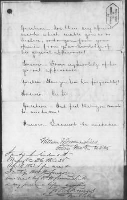 Thumbnail for Letters Received and Statements of Evidence Collected by the Military Commission, pages 1-53