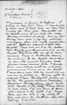 Thumbnail for Letters Received and Statements of Evidence Collected by the Military Commission, pages 1-53