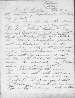 Thumbnail for Letters Received and Statements of Evidence Collected by the Military Commission, pages 1-53