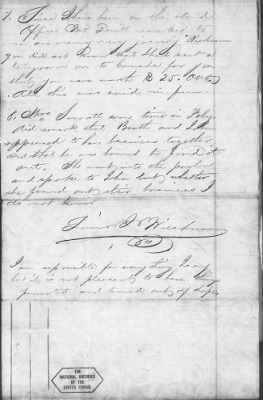 Thumbnail for Letters Received and Statements of Evidence Collected by the Military Commission, pages 1-53