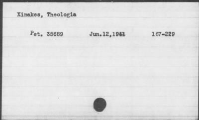 Thumbnail for 1941 > Xinakes, Theologia