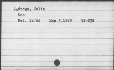 Thumbnail for 1929 > Zadroga, Julia