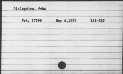 1937 > Livingston, John