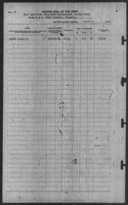 Thumbnail for Muster Rolls > 31-Mar-1941