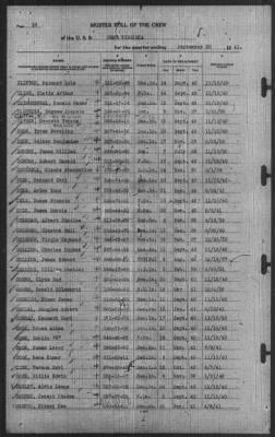 Muster Rolls > 30-Sep-1941