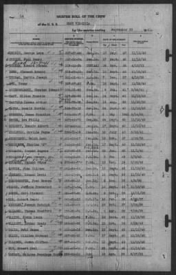 Muster Rolls > 30-Sep-1941