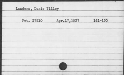 1937 > Landers, Doris Tilley