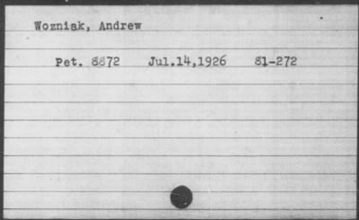 Thumbnail for 1926 > Wozniak, Andrew