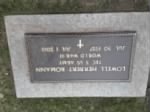 Thumbnail for Lowell Romann Headstone Military foot stone.JPG