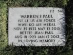 Thumbnail for Warren Irving Paul Headstone.jpg