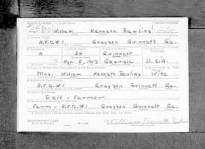 Thumbnail for William Kenneth > Rawlins, William Kenneth (1913)