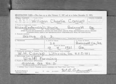 Thumbnail for William Charlie > Canup, William Charlie (1921)