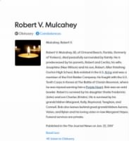 Thumbnail for Robert V Mulcahey Obit Journal news 1-13-17.JPG