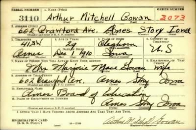 Thumbnail for Arthur Mitchell > Gowan, Arthur Mitchell (1910)