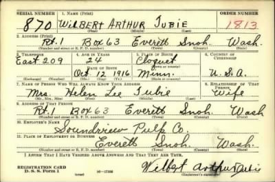 Thumbnail for Wilbert Arthur > Jubie, Wilbert Arthur (1916)