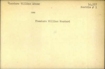 Thumbnail for Theodore Michael > Adams, Theodore Michael (1925)