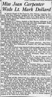 Thumbnail for Newport News  Daily Press, 17 Feb 1953_Joan Dollard_article.jpg