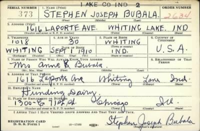 Thumbnail for Stephen Joseph > Bubala, Stephen Joseph (1910)