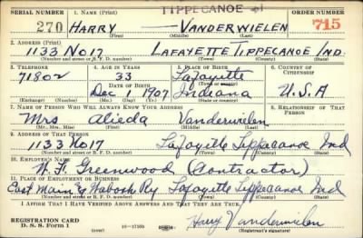 Thumbnail for Harry > Vanderwielen, Harry (1907)