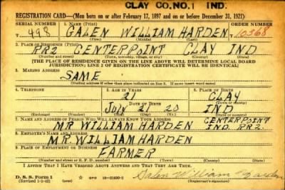 Thumbnail for Galen William > Harden, Galen William (1920)