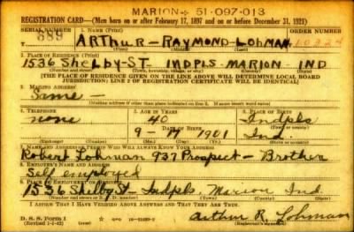 Arthur Raymond > Lohman, Arthur Raymond (1901)