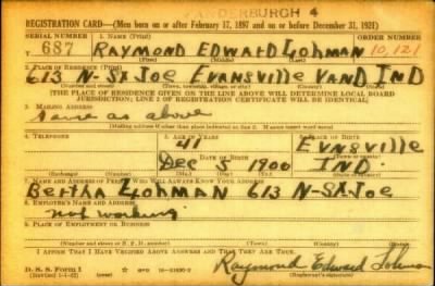 Thumbnail for Raymond Edward > Lohman, Raymond Edward (1900)