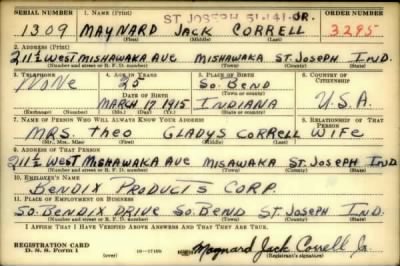 Thumbnail for Maynard Jack > Correll Jr, Maynard Jack (1915)