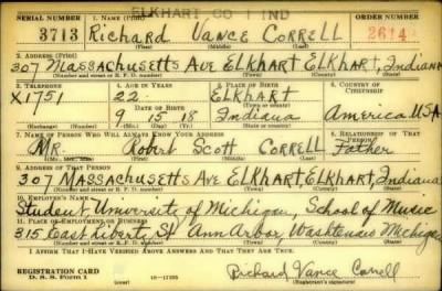 Thumbnail for Richard Vance > Correll, Richard Vance (1918)