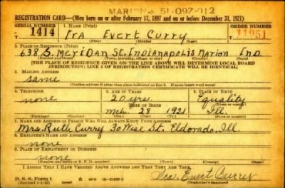 Thumbnail for Ira Evert > Curry, Ira Evert (1921)