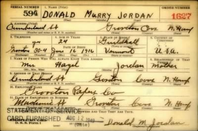 Thumbnail for Donald Murry > Jordan, Donald Murry (1916)