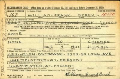 Thumbnail for William Frank > Berek, William Frank (1921)