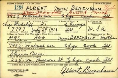 Thumbnail for Albert > Berenbaum, Albert (1919)