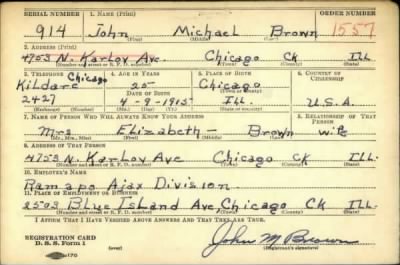 Thumbnail for John Michael > Brown, John Michael (1915)