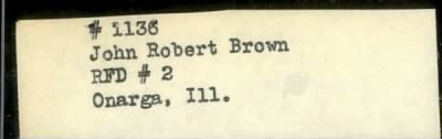 Thumbnail for John Robert > Brown, John Robert (1916)