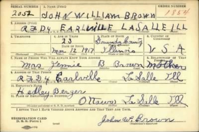 Thumbnail for John William > Brown, John William (1917)