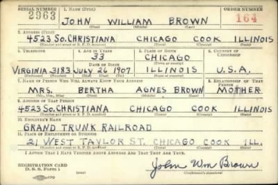 Thumbnail for John William > Brown, John William (1907)