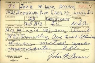 Thumbnail for John Wilson > Brown, John Wilson (1917)